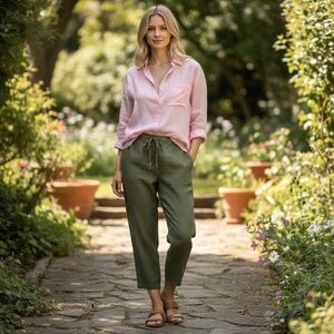 J. Crew linen blend pants size‎ L